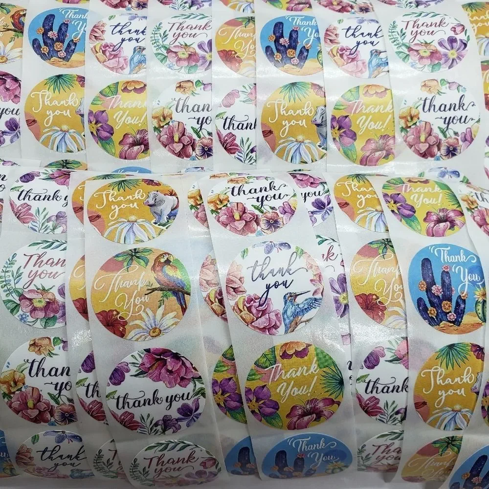 8/$20 100ct Thank You Stickers Round 1